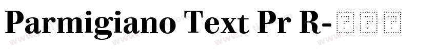 Parmigiano Text Pr R字体转换